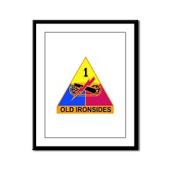 1AD - M01 - 02 - SSI - 1st Armored Division Framed Panel Print