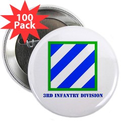 03ID - M01 - 01 - SSI - 3rd Infantry Division with Text 2.25" Button (100 pack)