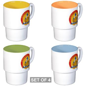 100ASG - M01 - 03 - 100th Area Support Group - Stackable Mug Set (4 mugs) - Click Image to Close