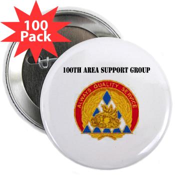 100ASG - M01 - 01 - 100th Area Support Group with Text - 2.25" Button (100 pack)