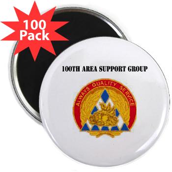 100ASG - M01 - 01 - 100th Area Support Group with Text - 2.25" Magnet (100 pack)