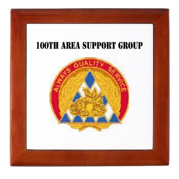 100ASG - M01 - 03 - 100th Area Support Group with Text - Keepsake Box