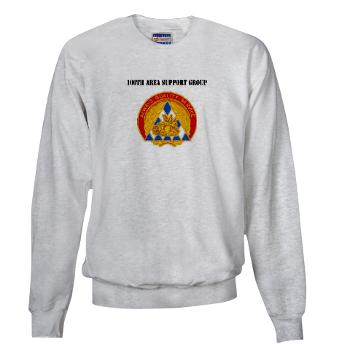 100ASG - A01 - 03 - 100th Area Support Group with Text - Sweatshirt - Click Image to Close