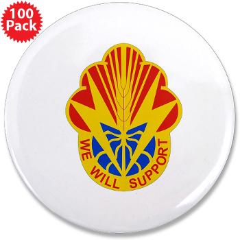 100BSB - M01 - 01 - DUI - 100th Brigade - Support Battalion - 3.5" Button (100 pack)