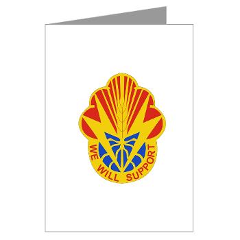 100BSB - M01 - 02 - DUI - 100th Brigade - Support Battalion - Greeting Cards (Pk of 10) - Click Image to Close