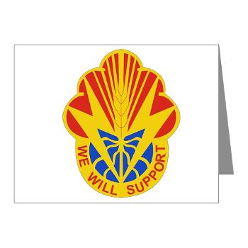 100BSB - M01 - 02 - DUI - 100th Brigade - Support Battalion - Note Cards (Pk of 20)