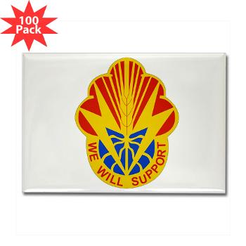 100BSB - M01 - 01 - DUI - 100th Brigade - Support Battalion - Rectangle Magnet (100 pack) - Click Image to Close