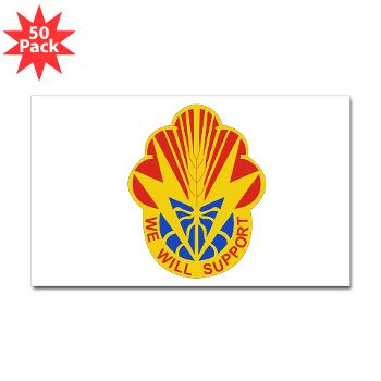 100BSB - M01 - 01 - DUI - 100th Brigade - Support Battalion - Sticker (Rectangle 50 pk)
