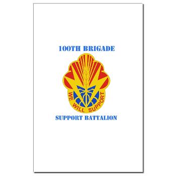 100BSB - M01 - 02 - DUI - 100th Brigade - Support Battalion with Text - Mini Poster Print