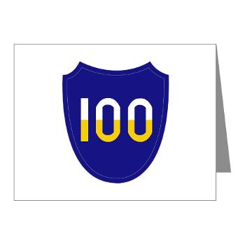 100DIT - M01 - 02 - SSI - 100th Division (Institutional Training) - Note Cards (Pk of 20)