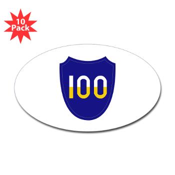 100DIT - M01 - 01 - SSI - 100th Division (Institutional Training) - Sticker (Oval 10 pk)