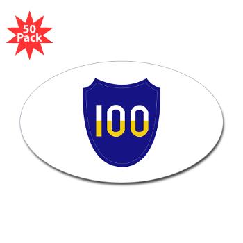 100DIT - M01 - 01 - SSI - 100th Division (Institutional Training) - Sticker (Oval 50 pk)