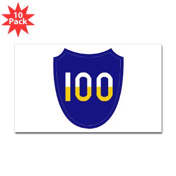 100DIT - M01 - 01 - SSI - 100th Division (Institutional Training) - Sticker (Rectangle 10 pk)