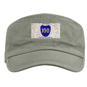 100DIT - A01 - 01 - SSI - 100th Division (Institutional Training) with Text - Military Cap - Click Image to Close