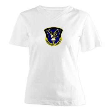 101AB - A01 - 04 - DUI - 101st Aviation Brigade - Women's V-Neck T-Shirt