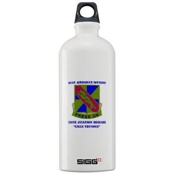 101ABN159CAB - M01 - 03 - DUI - 159th Aviation Bde - Eagle Thunder with Text - Sigg Water Bottle 1.0L