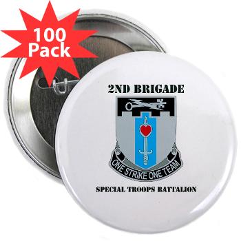 101ABN2BSTB - M01 - 01 - DUI - 2nd Brigade - Special Troops Battalion with Text 2.25" Button (100 pack)