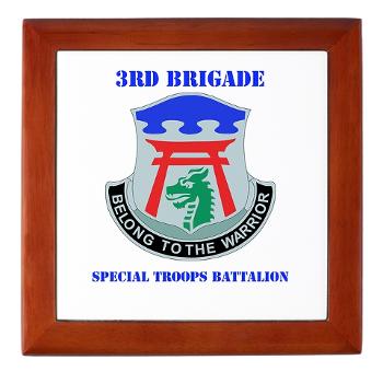 101ABN3BSTB - M01 - 03 - DUI - 3rd Brigade - Special Troops Battalion with Text - Keepsake Box