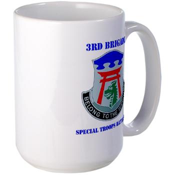 101ABN3BSTB - M01 - 03 - DUI - 3rd Brigade - Special Troops Battalion with Text - Large Mug