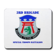 101ABN3BSTB - M01 - 03 - DUI - 3rd Brigade - Special Troops Battalion with Text - Mousepad