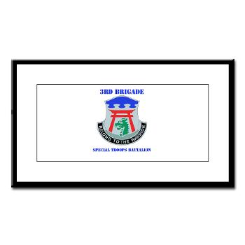 101ABN3BSTB - M01 - 02 - DUI - 3rd Brigade - Special Troops Battalion with Text - Small Framed Print