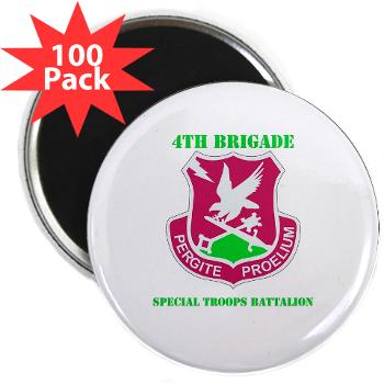 101ABN4BSTB - M01 - 01 - DUI - 4th Bde - Special Troops Bn with Text - 2.25" Magnet (100 pack)