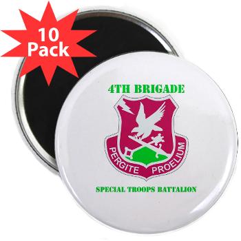 101ABN4BSTB - M01 - 01 - DUI - 4th Bde - Special Troops Bn with Text - 2.25" Magnet (10 pack)