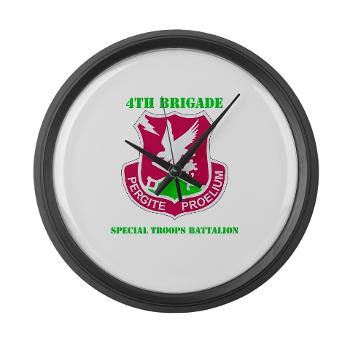 101ABN4BSTB - M01 - 03 - DUI - 4th Bde - Special Troops Bn with Text - Large Wall Clock