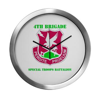 101ABN4BSTB - M01 - 03 - DUI - 4th Bde - Special Troops Bn with Text - Modern Wall Clock