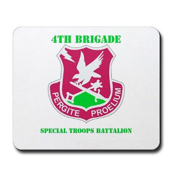 101ABN4BSTB - M01 - 03 - DUI - 4th Bde - Special Troops Bn with Text - Mousepad