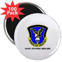 101ABNCAB - M01 - 01 - DUI - 101st Aviation Brigade - Wings of Destiny with Text - 2.25" Magnet (100 pack)