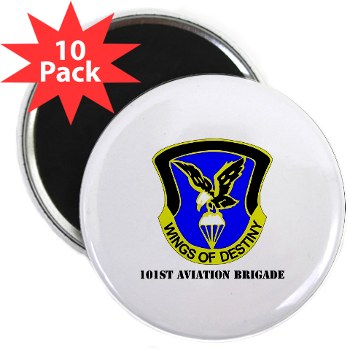 101ABNCAB - M01 - 01 - DUI - 101st Aviation Brigade - Wings of Destiny with Text - 2.25" Magnet (10 pack)