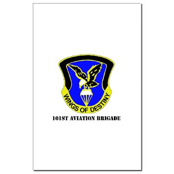 101ABNCAB - M01 - 02 - DUI - 101st Aviation Brigade - Wings of Destiny with Text - Mini Poster Print