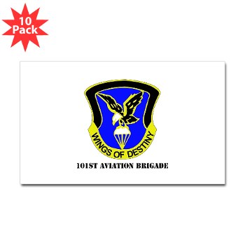 101ABNCAB - M01 - 01 - DUI - 101st Aviation Brigade - Wings of Destiny with Text - Sticker (Rectangle 10 pk)