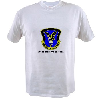101ABNCAB - A01 - 04 - DUI - 101st Aviation Brigade - Wings of Destiny with Text - Value T-shirt