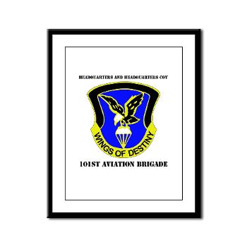 101ABNCABHHC - M01 - 02 - DUI - Headquarter and Headquarters Coy with Text - Framed Panel Print