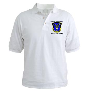 101ABNCABHHC - A01 - 04 - DUI - Headquarter and Headquarters Coy with Text - Golf Shirt