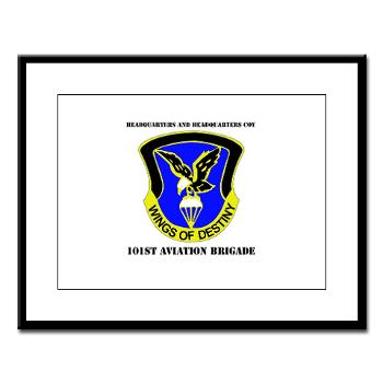 101ABNCABHHC - M01 - 02 - DUI - Headquarter and Headquarters Coy with Text - Large Framed Print - Click Image to Close