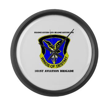 101ABNCABHHC - M01 - 03 - DUI - Headquarter and Headquarters Coy with Text - Large Wall Clock