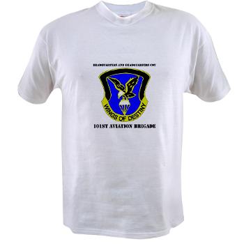 101ABNCABHHC - A01 - 04 - DUI - Headquarter and Headquarters Coy with Text - Value T-Shirt