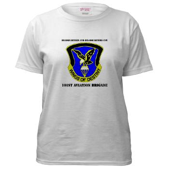 101ABNCABHHC - A01 - 04 - DUI - Headquarter and Headquarters Coy with Text - Women's T-Shirt