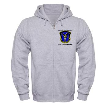 101ABNCABHHC - A01 - 03 - DUI - Headquarter and Headquarters Coy with Text - Zip Hoodie - Click Image to Close