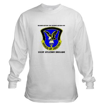 101ABNCABHHC - A01 - 03 - DUI - Headquarter and Headquarters Coy with Text - Long Sleeve T-Shirt