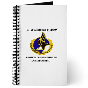 101ABNHHB - M01 - 02 - 101st Headquarters and Headquarters Battalion with Text Journal