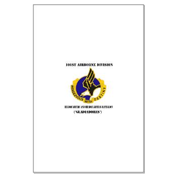 101ABNHHB - M01 - 02 - 101st Headquarters and Headquarters Battalion with Text Large Poster