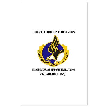 101ABNHHB - M01 - 02 - 101st Headquarters and Headquarters Battalion with Text Mini Poster Print