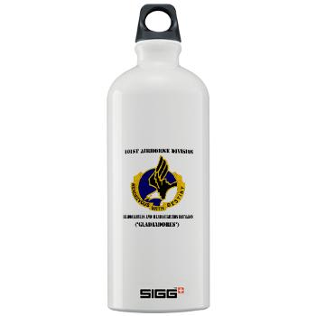 101ABNHHB - M01 - 03 - 101st Headquarters and Headquarters Battalion with Text Sigg Water Bottle 1.0L