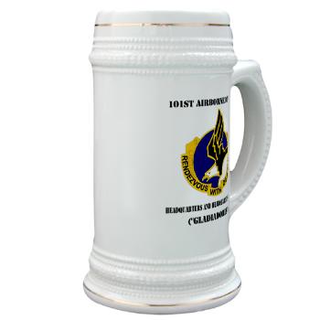 101ABNHHB - M01 - 03 - 101st Headquarters and Headquarters Battalion with Text Stein