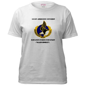 101ABNHHB - A01 - 04 - 101st Headquarters and Headquarters Battalion with Text Women's T-Shirt - Click Image to Close