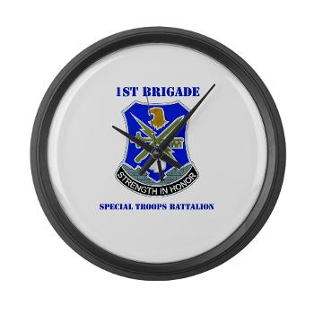 101ABN1BCT1BSTB - M01 - 03 - DUI - 1st Bde - Special Troops Bn with Text - Large Wall Clock